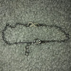 Silver infinity bracelet